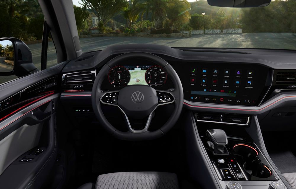 Noul Volkswagen Touareg facelift: faruri noi, motor V6 electrificat și preț de 69.000 de euro - Poza 73