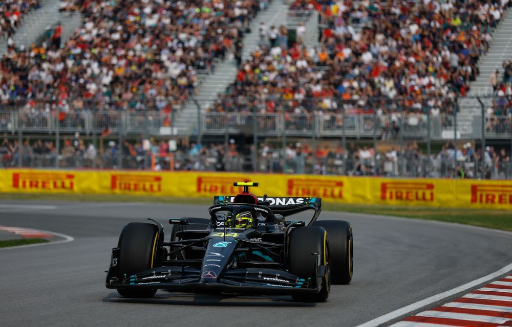 F1 Canada: Lewis Hamilton, cel mai rapid în a doua sesiune de antrenamente, afectată de ploaie torențială - Poza 1