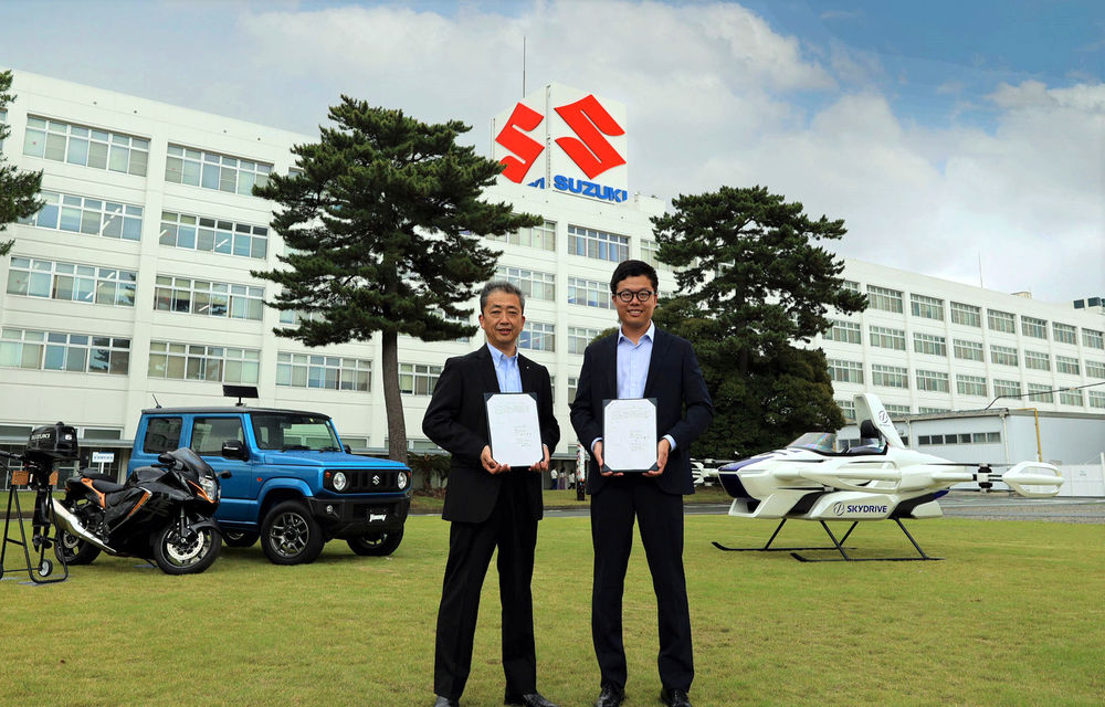 Suzuki vrea să construiască mașini zburătoare din 2024: 15 km autonomie în zbor - Poza 1