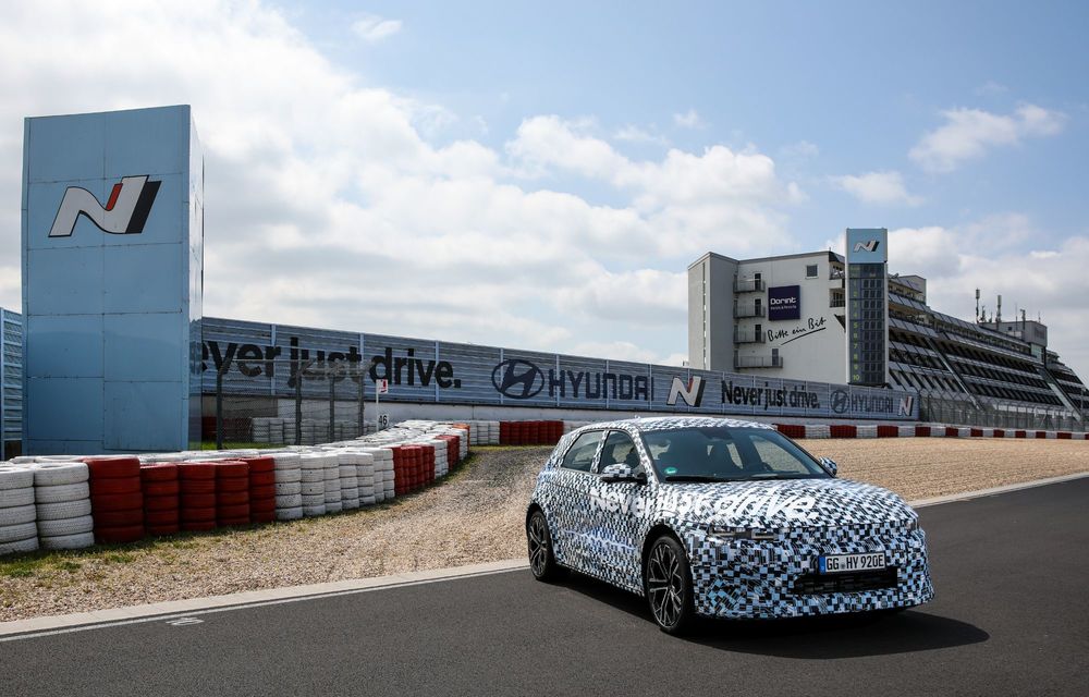 Imagini noi cu viitorul Hyundai Ioniq 5 N, testat pe Nurburgring - Poza 3