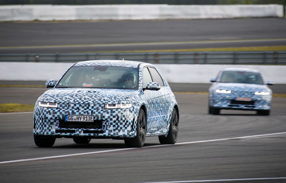 Imagini noi cu viitorul Hyundai Ioniq 5 N, testat pe Nurburgring - Poza 7