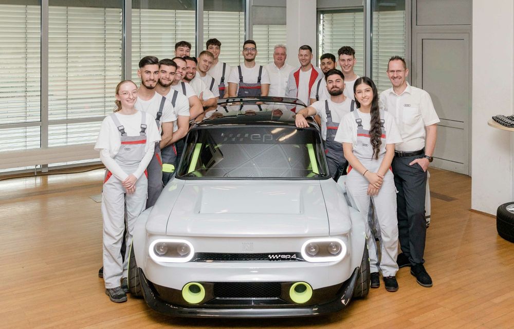 Studenții Audi au transformat vechiul model Prinz într-un concept electric de 240 de cai putere - Poza 2