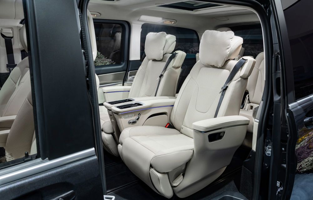 Noul Mercedes-Benz Clasa V facelift: design frontal nou și mai mult lux - Poza 56