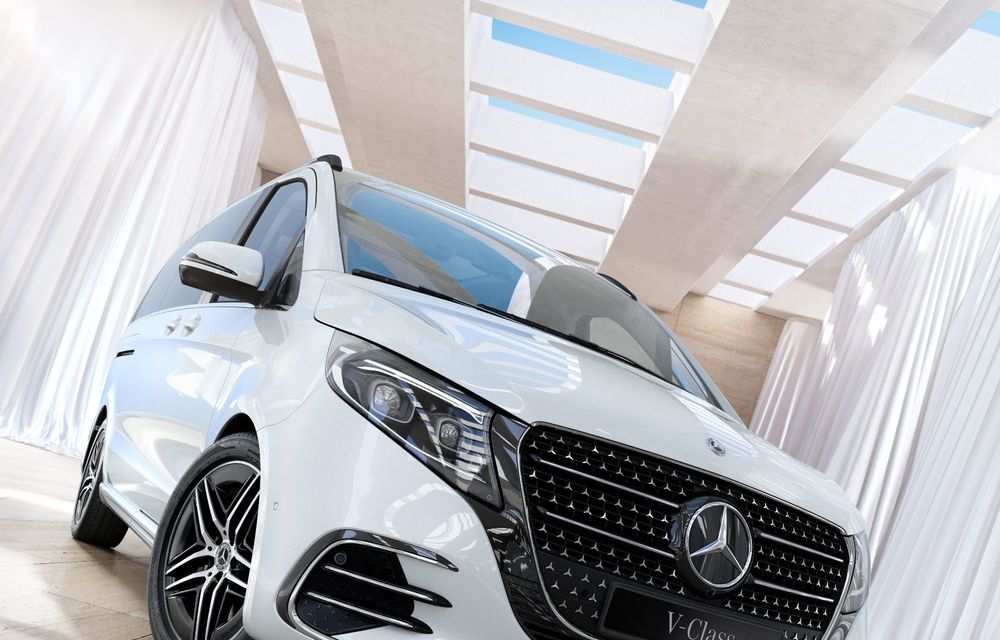 Noul Mercedes-Benz Clasa V facelift: design frontal nou și mai mult lux - Poza 10