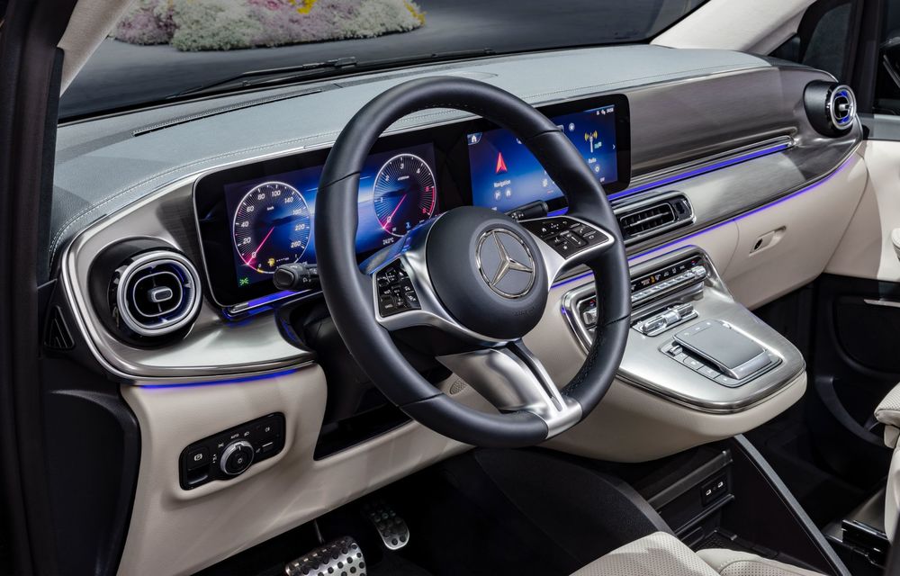 Noul Mercedes-Benz Clasa V facelift: design frontal nou și mai mult lux - Poza 52