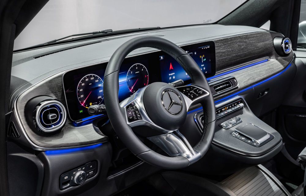 Noul Mercedes-Benz Clasa V facelift: design frontal nou și mai mult lux - Poza 61