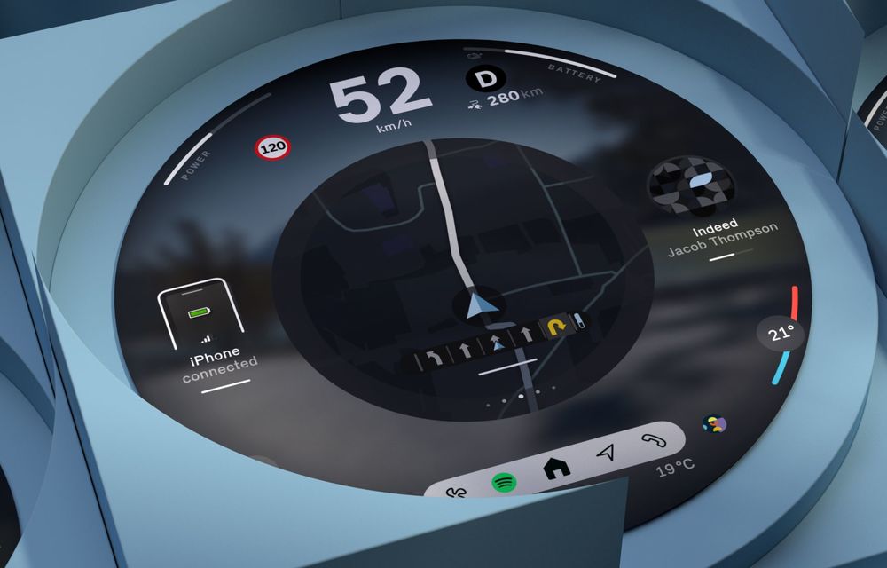 Mini dezvăluie oficial interiorul noii generații Cooper: display rotund cu efecte sonore speciale și sistem de operare nou - Poza 78