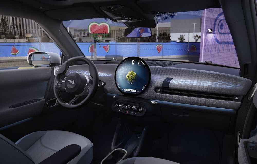 Mini dezvăluie oficial interiorul noii generații Cooper: display rotund cu efecte sonore speciale și sistem de operare nou - Poza 5