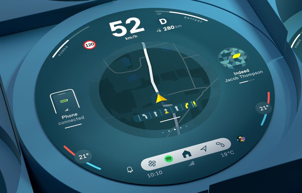 Mini dezvăluie oficial interiorul noii generații Cooper: display rotund cu efecte sonore speciale și sistem de operare nou - Poza 30