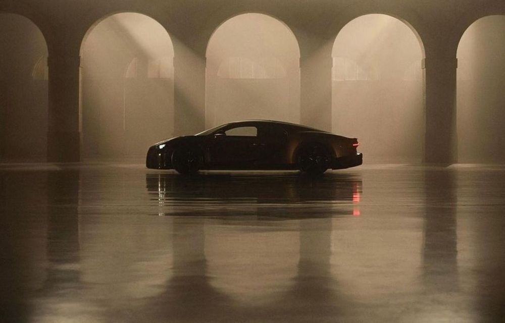 Prima imagine cu un nou exemplar Bugatti Chiron, finisat în aur - Poza 1
