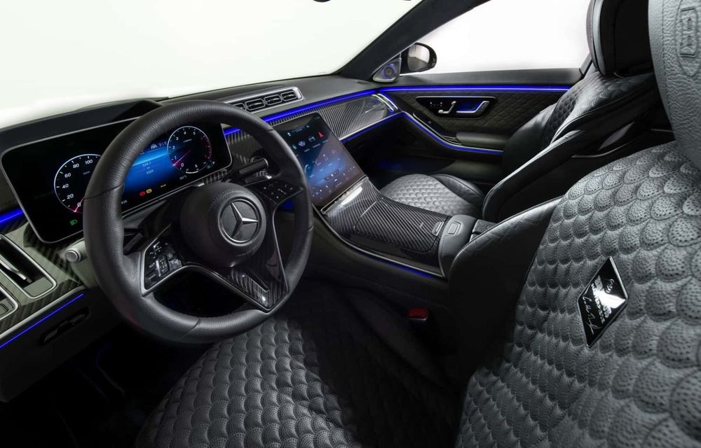 Noul Mercedes-Maybach S680, tunat de Brabus: motor V12 de 850 CP și preț de 470.000 de euro - Poza 64
