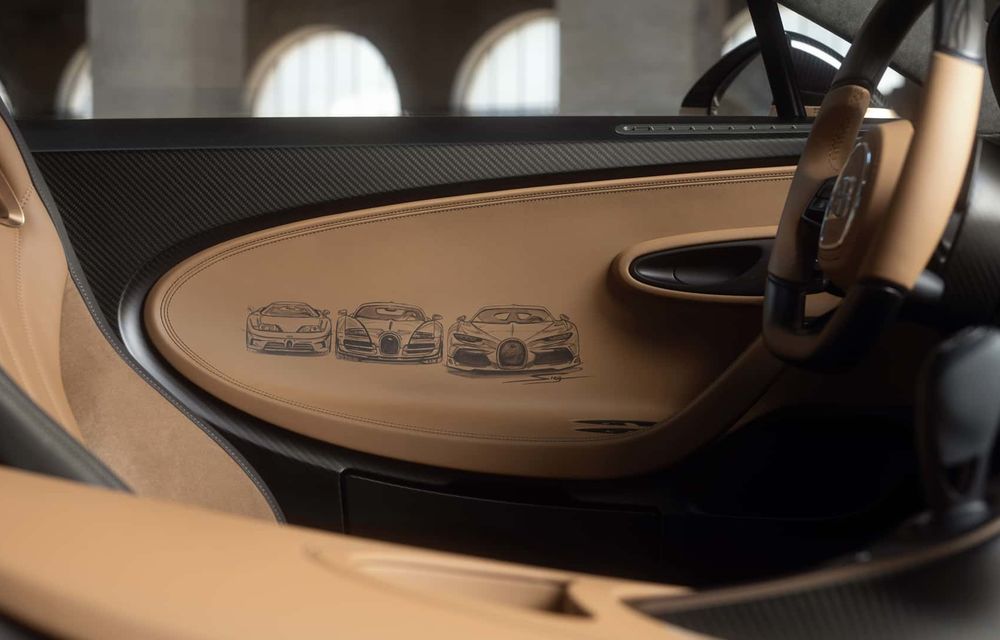 Bugatti Chiron Super Sport Golden Era: exemplarul unicat a fost finalizat în 2 ani - Poza 9