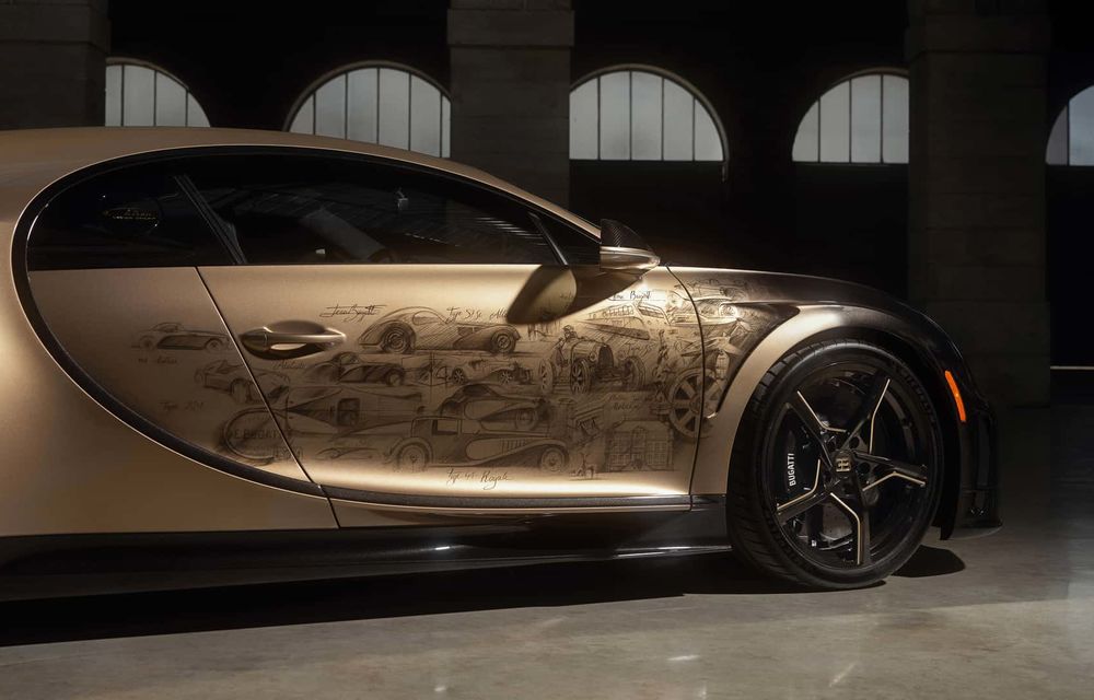 Bugatti Chiron Super Sport Golden Era: exemplarul unicat a fost finalizat în 2 ani - Poza 6