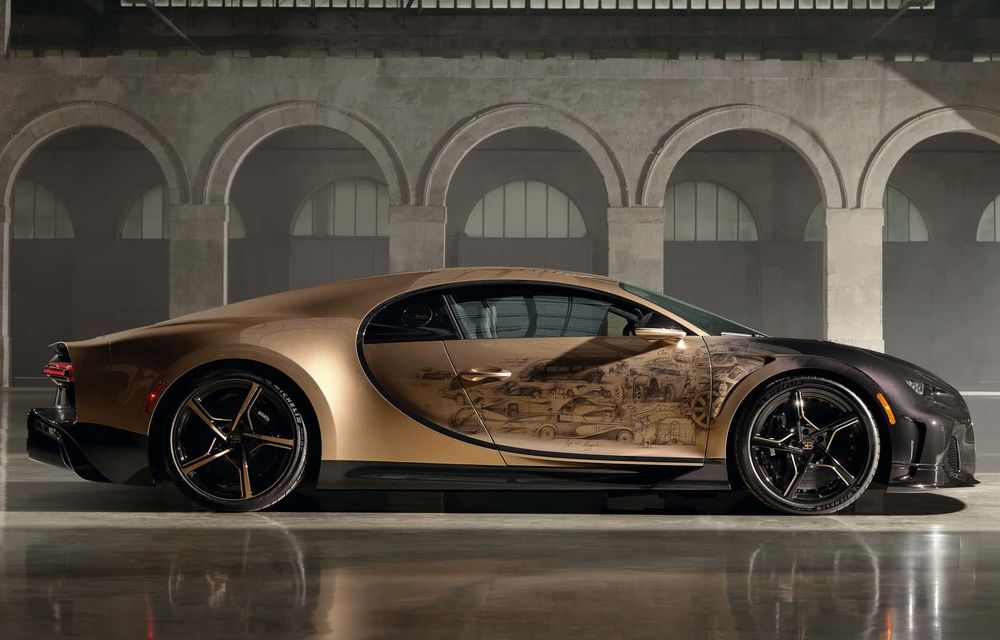 Bugatti Chiron Super Sport Golden Era: exemplarul unicat a fost finalizat în 2 ani - Poza 3