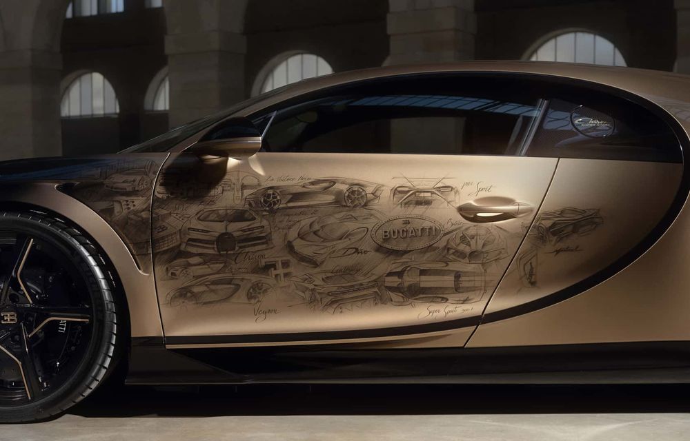 Bugatti Chiron Super Sport Golden Era: exemplarul unicat a fost finalizat în 2 ani - Poza 8