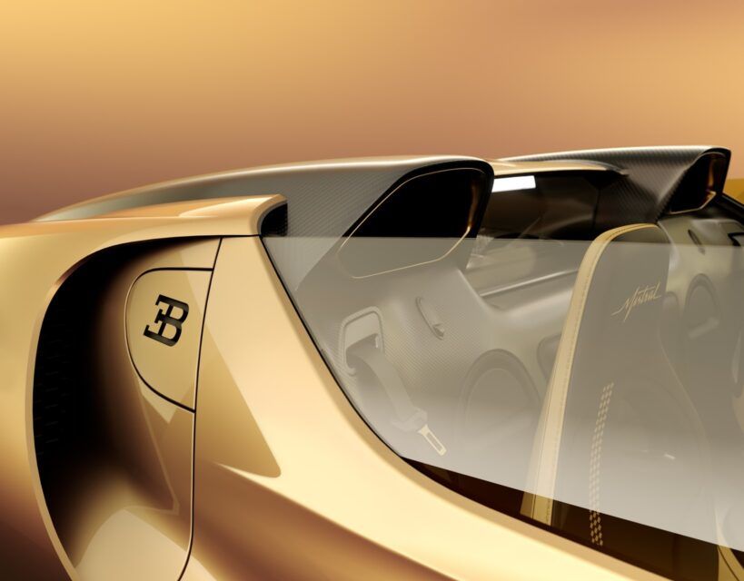 Bugatti Mistral, exemplar unicat: vopsea specială și fibră de carbon expusă - Poza 6