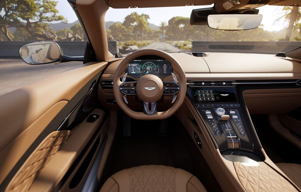 Noul Aston Martin DB12 Volante, variantă decapotabilă cu plafon textil cu 8 straturi - Poza 10