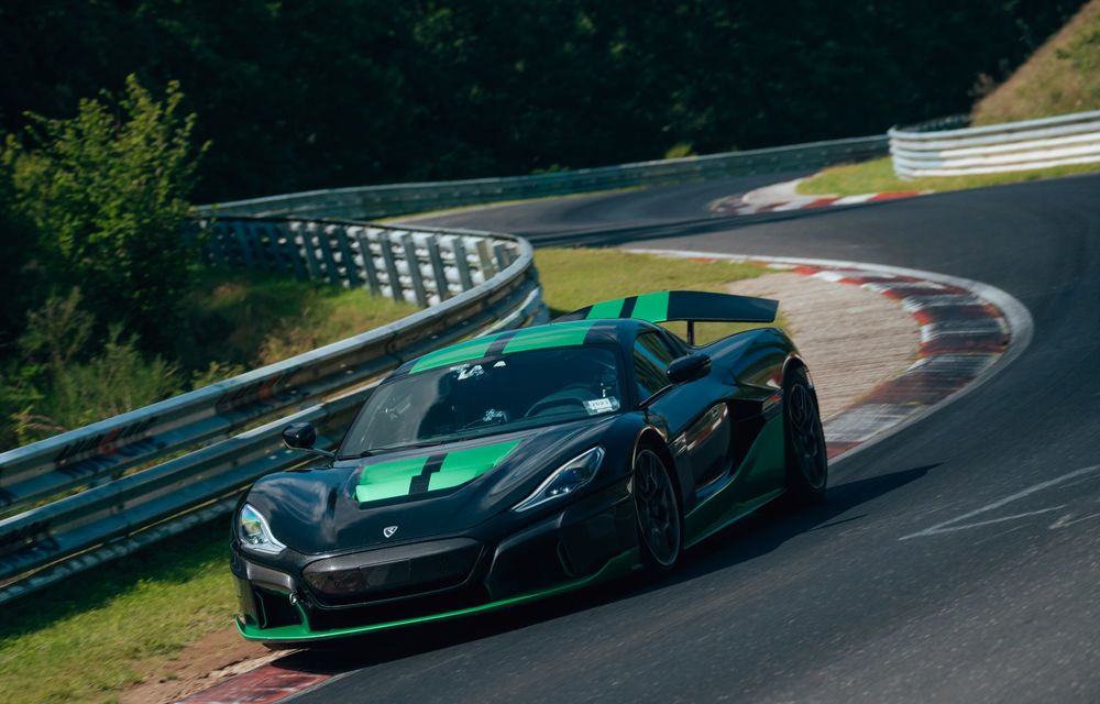 VIDEO: Rimac Nevera, cea mai rapidă mașină electrică de serie pe Nürburgring - Poza 3