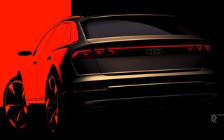 Imagine oficială cu noul Audi Q8 facelift: semnătură luminoasă nouă