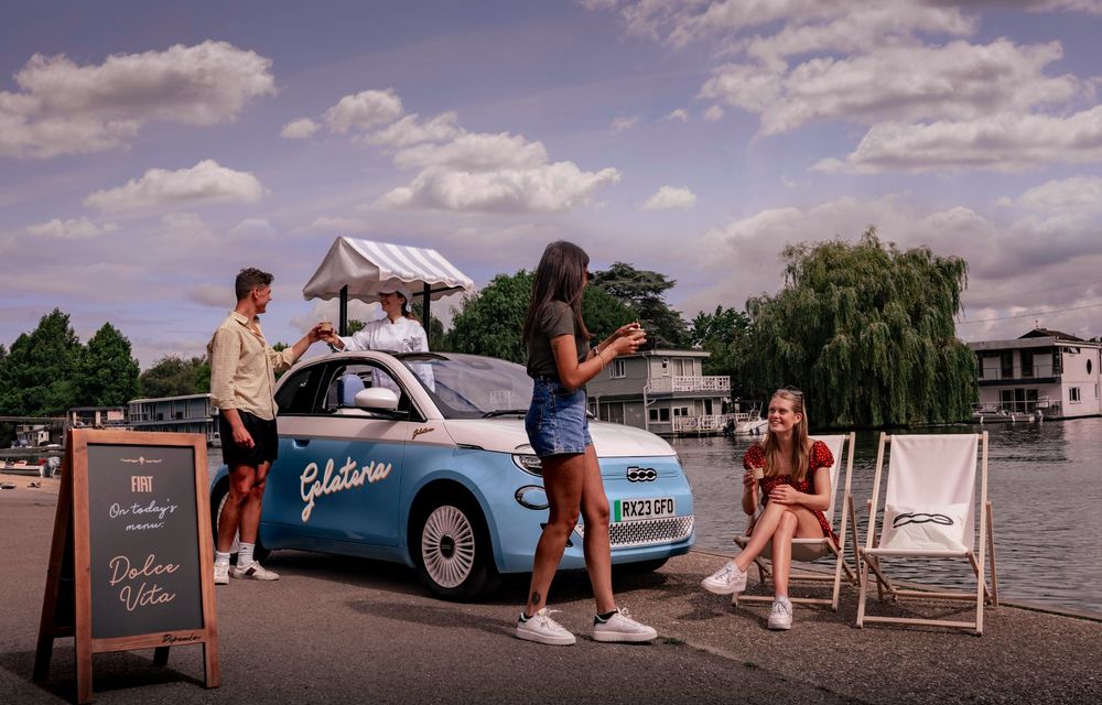 Noul Fiat 500e Gelateria Edition, o mașină pentru iubitorii de înghețată - Poza 3