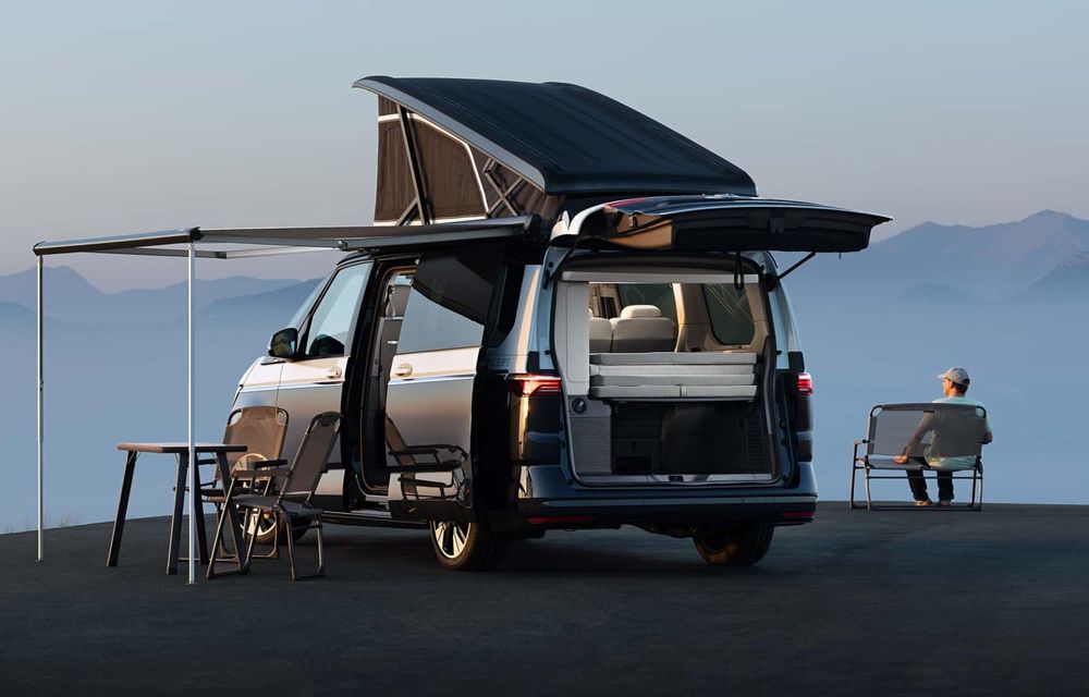 Noul Volkswagen T7 California, un campervan cu două uși glisante și motor hibrid plug-in - Poza 9