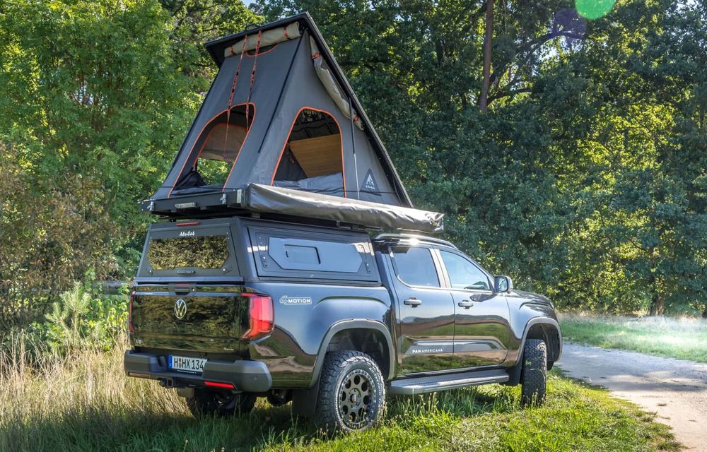 Noul Volkswagen Amarok Camper: suspensie înălțată și anvelope de teren noi - Poza 3