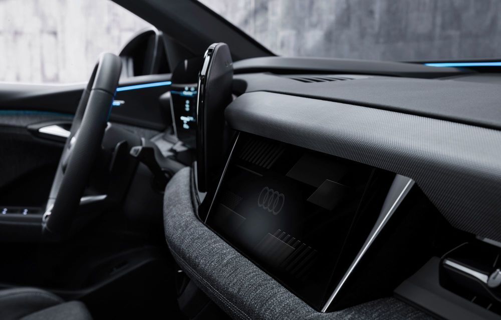 Audi dezvăluie interiorul noului Q6 e-tron: ecran pentru pasagerul din față - Poza 4