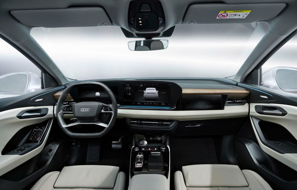 Audi dezvăluie interiorul noului Q6 e-tron: ecran pentru pasagerul din față - Poza 17