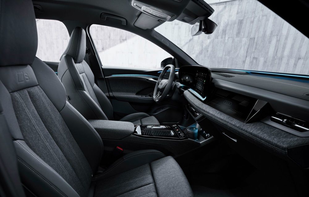 Audi dezvăluie interiorul noului Q6 e-tron: ecran pentru pasagerul din față - Poza 22