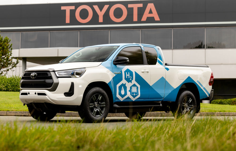 Toyota a construit un prototip Hilux alimentat cu hidrogen: 600 km autonomie - Poza 1