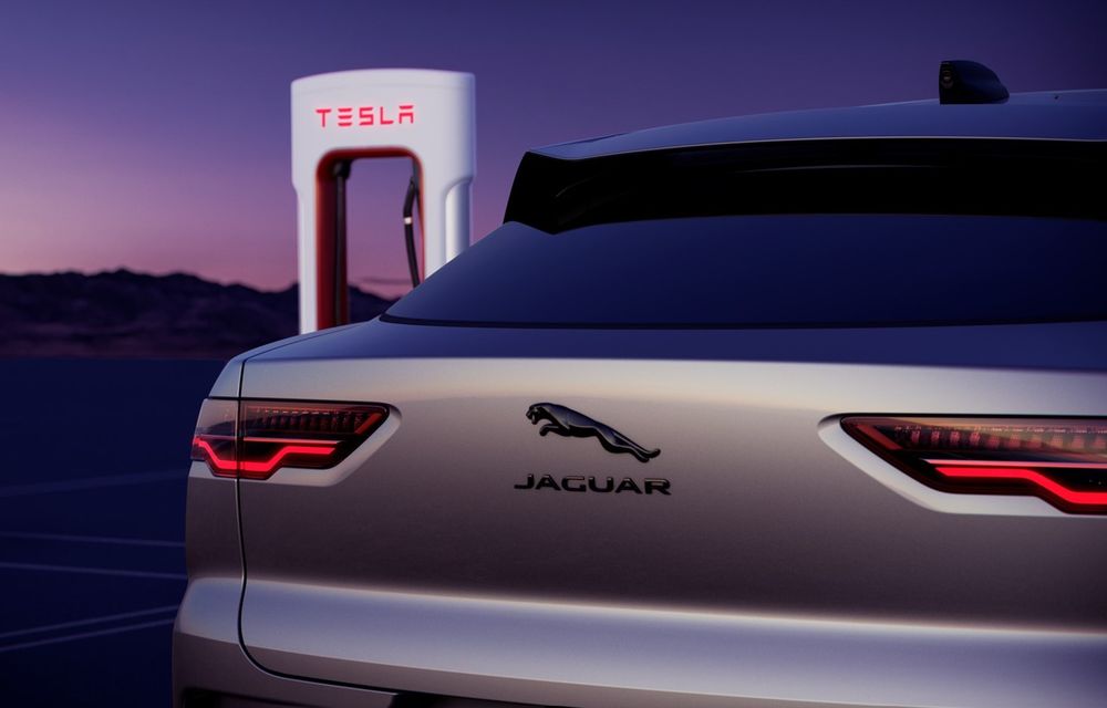 Modelele electrice Jaguar vor putea fi încărcate la stațiile Tesla Superchargers - Poza 1
