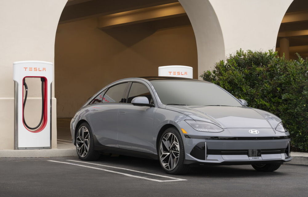 Electricele Hyundai, Kia și Genesis, încărcare la stațiile Tesla din 2024 - Poza 1