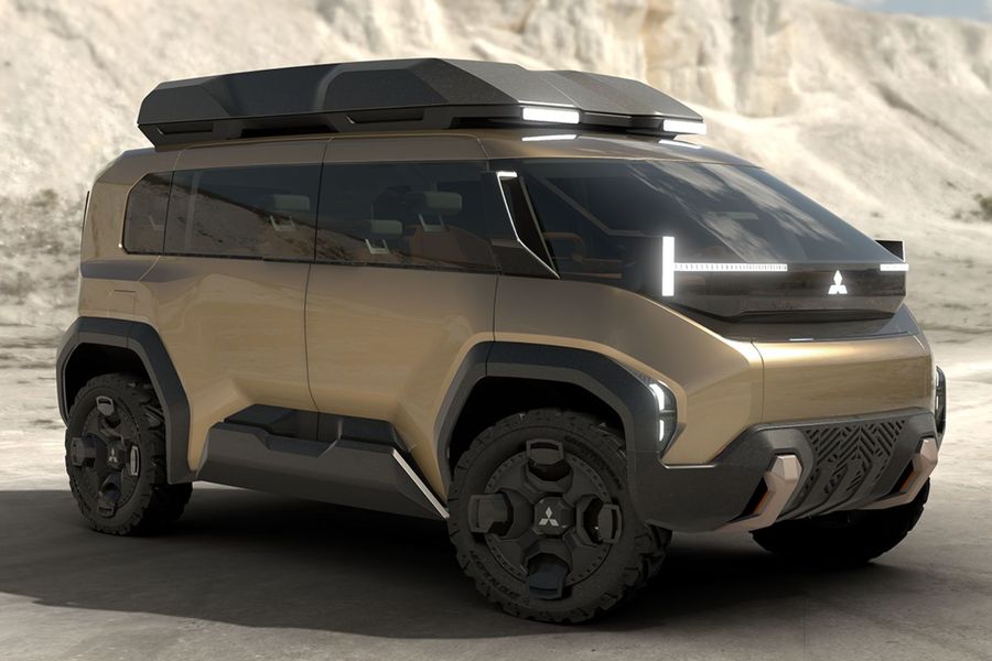 Noul concept Mitsubishi D:X este un monovolum hibrid creat pentru aventuri off-road