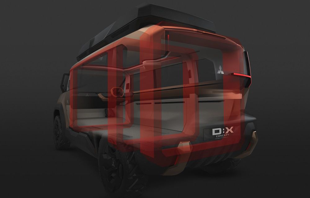Noul Mitsubishi D:X este un monovolum hibrid, creat pentru aventuri off-road - Poza 15
