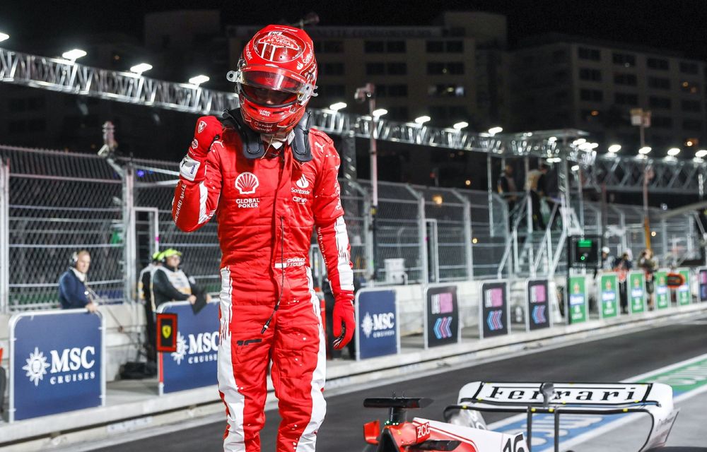 Formula 1: Charles Leclerc, pole în Las Vegas. Carlos Sainz, penalizat cu 10 poziții pe grilă - Poza 1