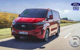 Noul Ford Transit Custom câștigă premiul International Van of the Year 2024