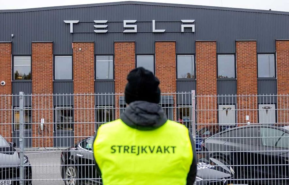 Sindicatele din Suedia organizează greve pentru a forța Tesla să ofere contracte colective de muncă - Poza 2