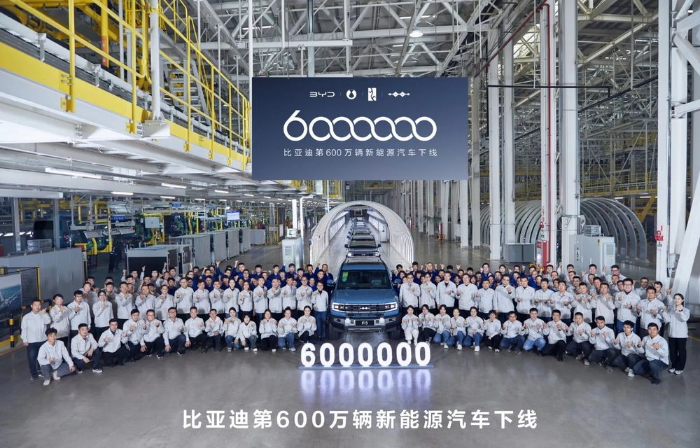 Chinezii de la BYD, primii din lume care asamblează 6 milioane de mașini electrice și PHEV - Poza 1