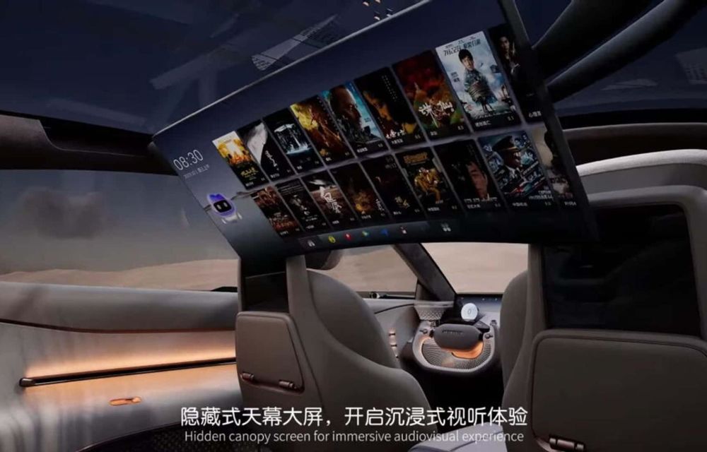 O nouă berlină electrică din China: televizor pentru pasagerii spate și detectarea problemelor de sănătate - Poza 20