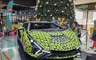 Lamborghini Sian, construit integral din piese Lego, expus la București și Cluj