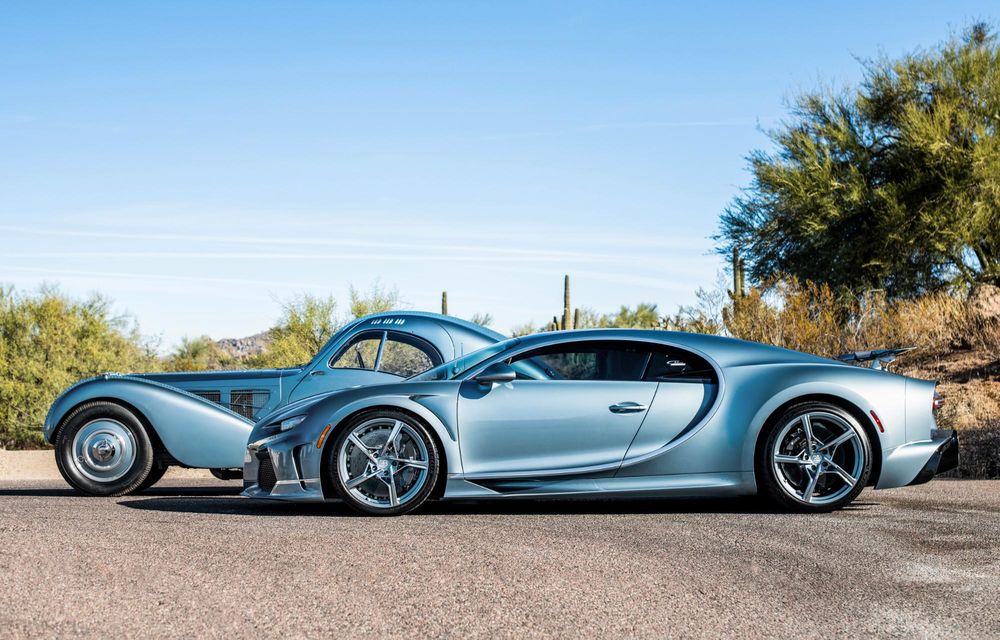 Încă un exemplar unicat pentru Bugatti Chiron, inspirat de legendarul Type 57 Atlantic - Poza 3