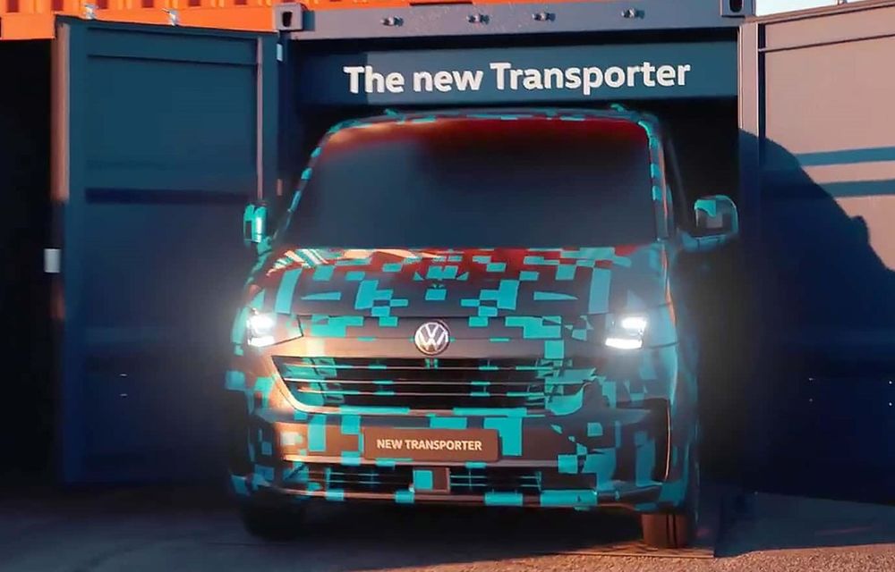 Primele imagini oficiale cu noul Volkswagen Transporter T7, bazat pe platformă Ford - Poza 1