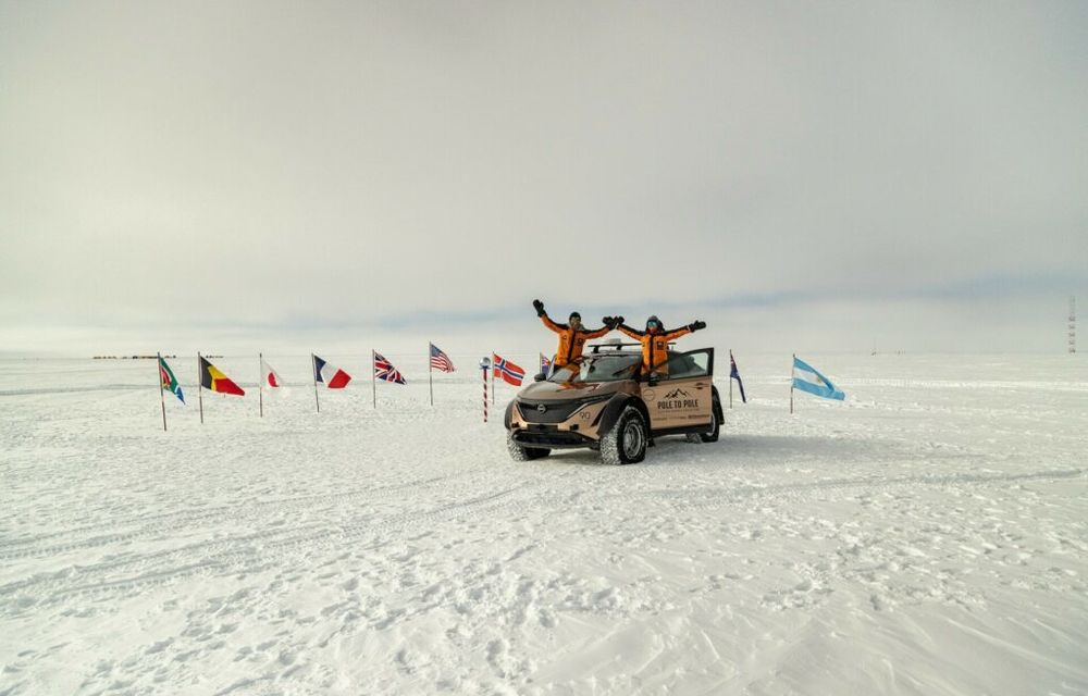 PREMIERĂ: Nissan Ariya a călătorit 30.000 de km, de la Polul Nord la Polul Sud - Poza 2
