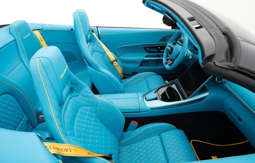 Mercedes-AMG SL 63, tunat de Mansory: interior albastru și 850 CP - Poza 8