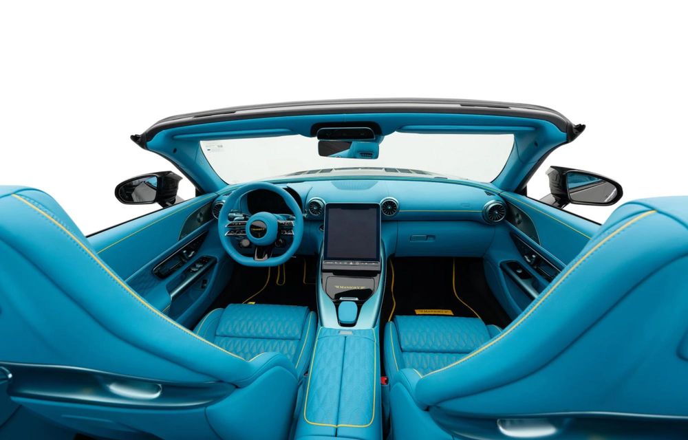 Mercedes-AMG SL 63, tunat de Mansory: interior albastru și 850 CP - Poza 9