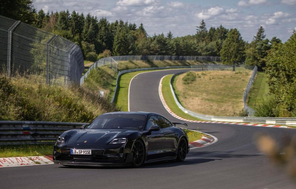 Porsche Taycan bate recordul lui Tesla Model S Plaid pe Nürburgring - Poza 1