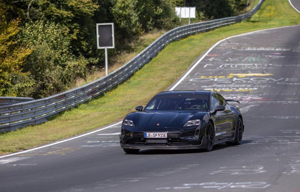 Porsche Taycan bate recordul lui Tesla Model S Plaid pe Nürburgring - Poza 2