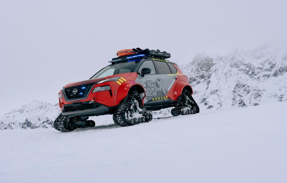 Nissan X-Trail, transformat într-o mașină pentru salvamontiști - Poza 2