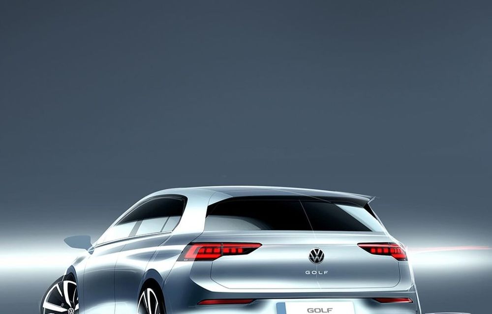 Primele schițe de design cu viitorul Volkswagen Golf facelift - Poza 2