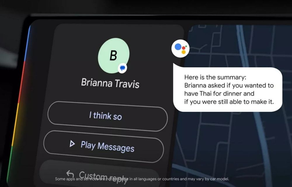 Noul Android Auto: sistem bazat pe inteligență artificială care răspunde la mesaje - Poza 1